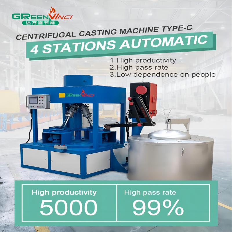 Multi-stations Automatic Centrifugal Force Casting Machine